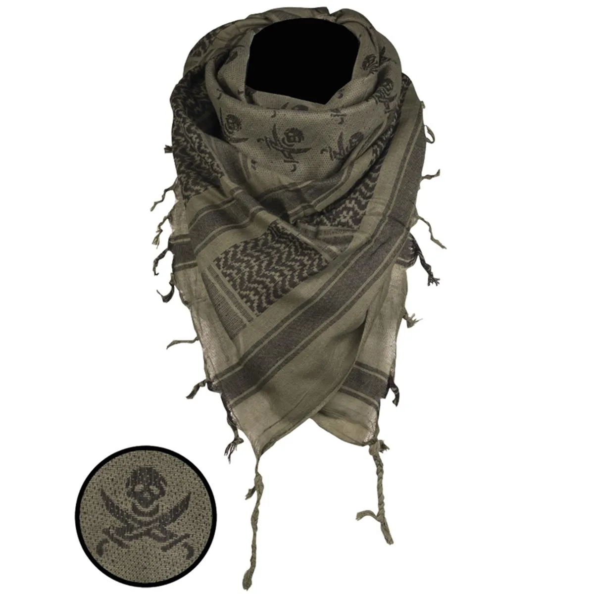 Enjoy Popular 100% Authentic Mil-Tec Shemagh Head Scarf Skull Olive Drab / Black Dont Miss Out online sale, save up 74%, choose our fashion Items.