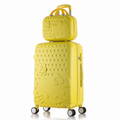 14 20 Inch Hello Kitty Suitcase,Spinner Rolling Luggage,Suitcases On Wheels,Trolley Luggage