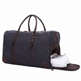 2018 Vintage Waxed Canvas Men Travel Duffel Large Capacity Waterproof Travel Bags Carry On