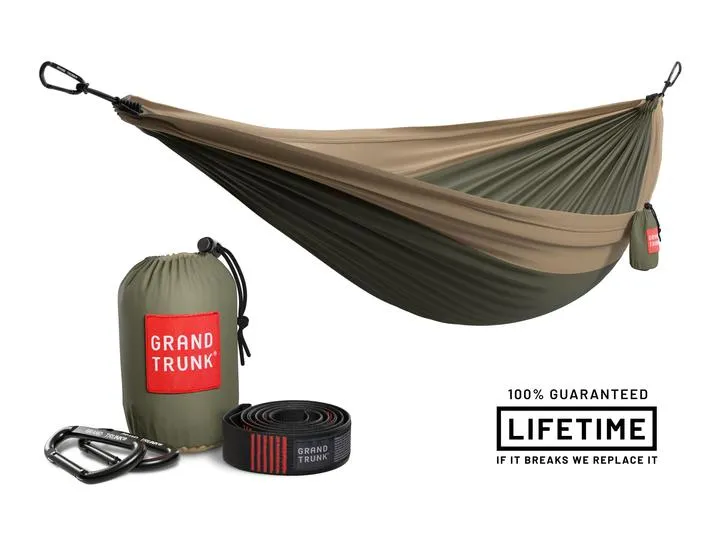Buy clearance Grand Trunk Double Deluxe Parachute Nylon Hammock with Straps hottest sale, get top quality here, just do it!