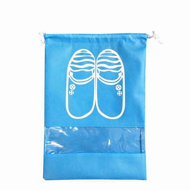 2 Sizes Waterproof Shoes Bags Pouch Women Travel Bag Portable Drawstring Bag Packing Organizer