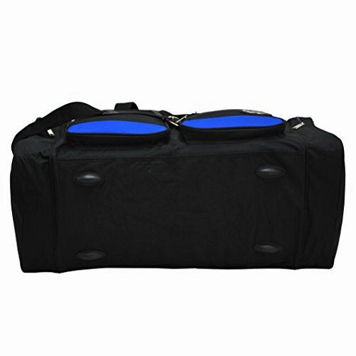 30-Inch Two-Tone Sports Duffel Bag/Travel Duffel/ In 3 Colors (Black/Blue)