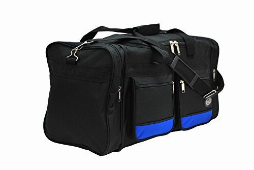 30-Inch Two-Tone Sports Duffel Bag/Travel Duffel/ In 3 Colors (Black/Blue)