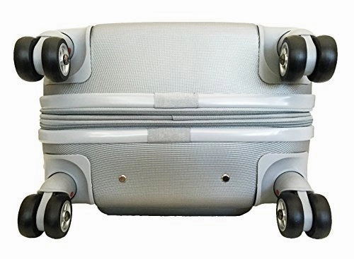 3Pc Luggage Set Suitcase Hardside Rolling 4Wheel Spinner Upright Carryon Travel Gray
