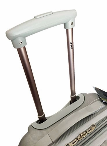 3Pc Luggage Set Suitcase Hardside Rolling 4Wheel Spinner Upright Carryon Travel Gray