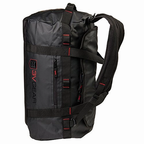 3V Gear Smuggler Adventure Duffel Bag - Heavy Duty Duffel Bag Backpack (45L) - Rucksack Style Shoulder Strapes