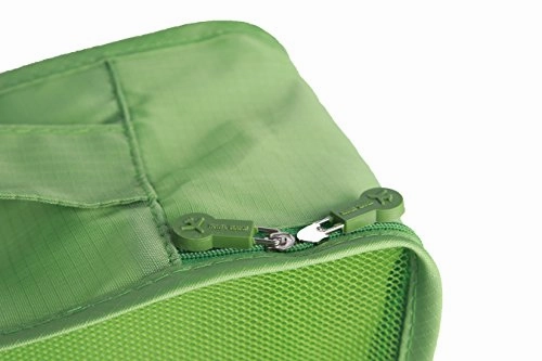6 sets travel Organizers Packing Cubes Luggage Organizers Compression Pouches (Green)