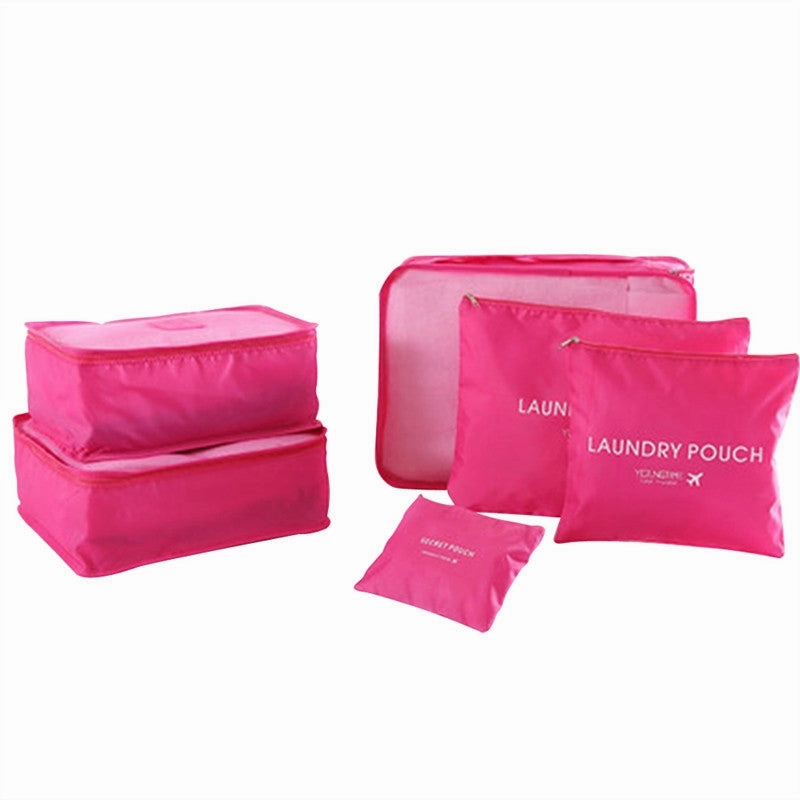 6Pcs Travel Packing Bag Space Saver Bags Cubes System Durable Travel Luggage