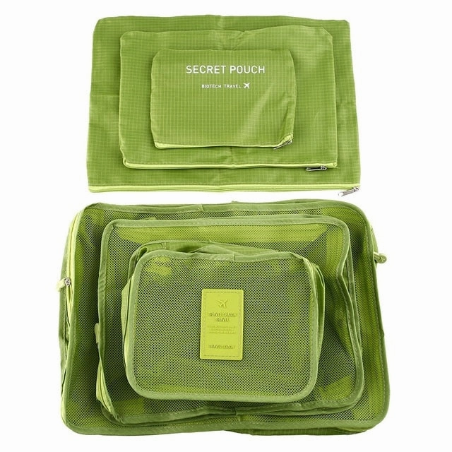 6Pcs Travel Storage Bags Shoes Clothes Toiletry Organizer Luggage Pouch Kits Wholesale Bulk Lots