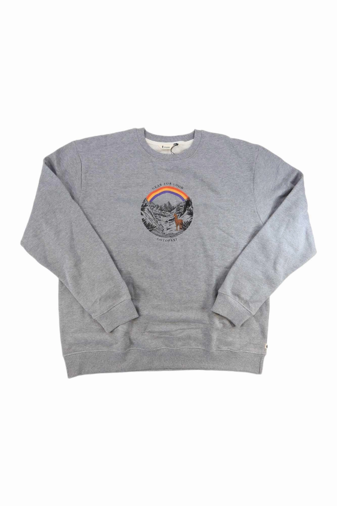 Choose 78% Discount Cotopaxi Mens Traveling Llama Organic Crew Sweatshirt -New Arrivals is available now, free shipping worldwide.