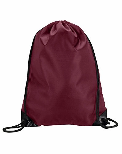 8886 Ultraclub Value Drawstring Pack - Maroon - One