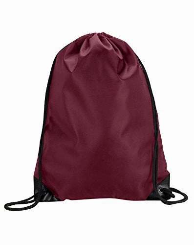 8886 Ultraclub Value Drawstring Pack - Maroon - One