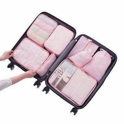 8 Pcs/Set Travel Storage Bags Waterproof Packing Cube Portable Clothing Sorting Organizer