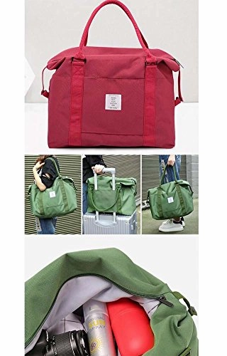[Black-1] Simple Style Travel Tote Bag Duffel Bag Handbag Sports Shoulder Bag