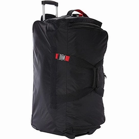 A. Saks 31" Expandable Trolley Duffel (Black/Red)
