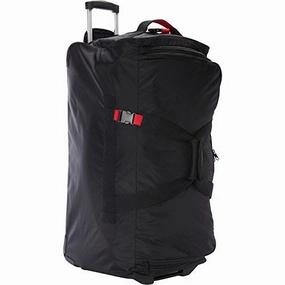 A. Saks 31" Expandable Trolley Duffel (Black/Red)