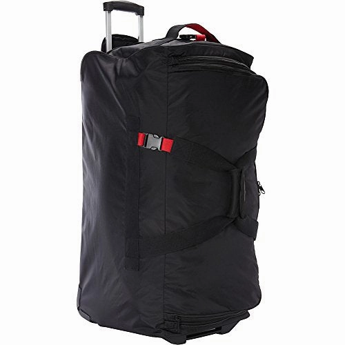 A. Saks 31" Expandable Trolley Duffel (Black/Red)