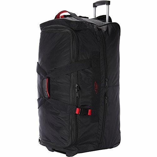A. Saks 31" Expandable Trolley Duffel (Black/Red)
