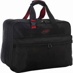 A.SAKS Lightweight Foldable Duffel Bags (21, Black/Red)