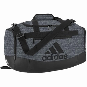 adidas Defender 4 Small Duffel Bag, Jersey Onix Grey/Black