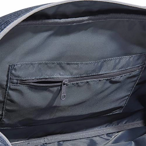 adidas Graphic Duffel Bag, Legacy Blue Canvas/Signal Pink/Glory Grey, One Size