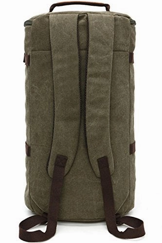 Aidonger Travel Bag Carry on Bag Barrel Hiking Backpack (Army Green)