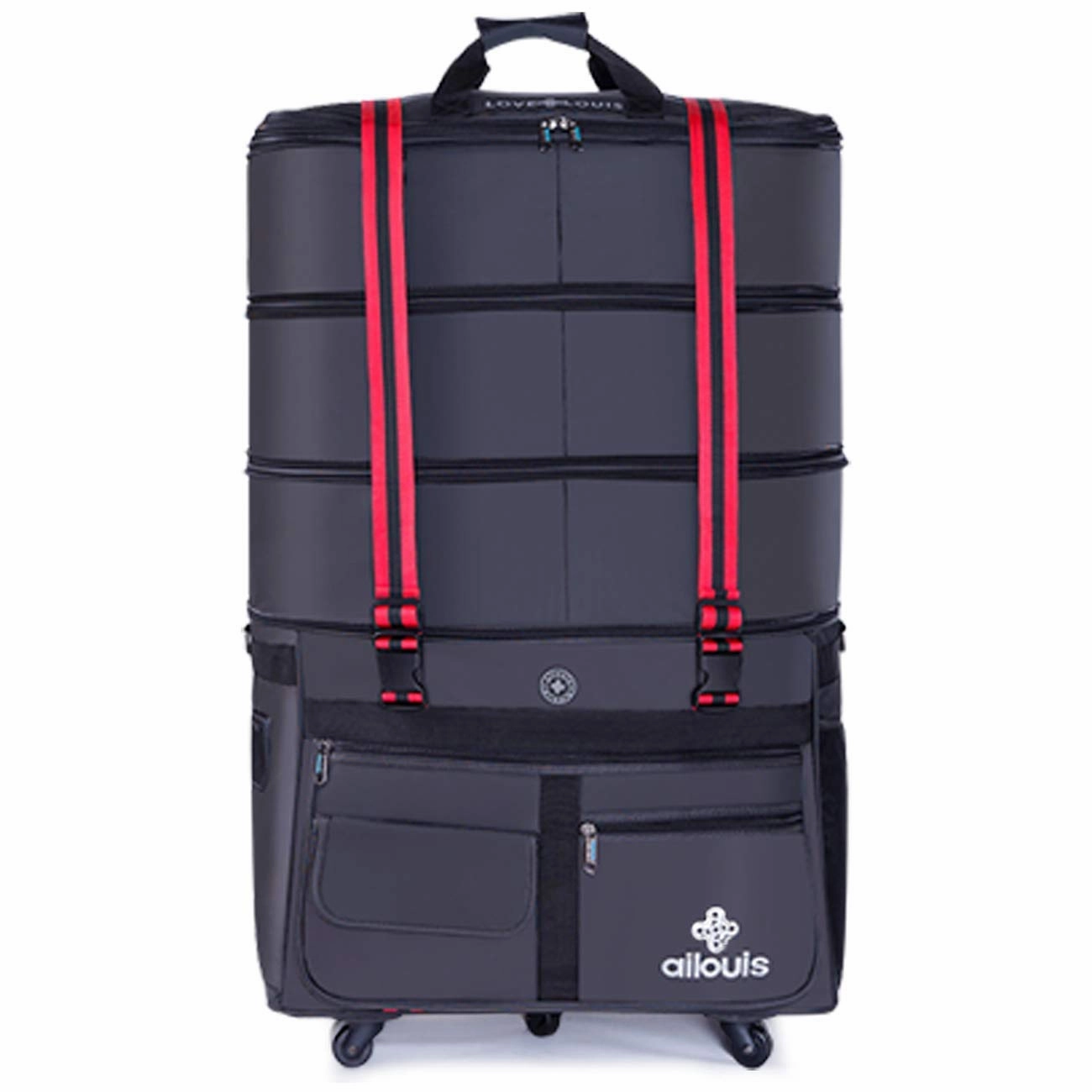 ailouis Expandable Extra Large Wheeled Travel Duffel Luggage Bag 36 Inch