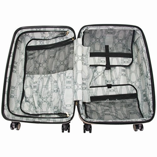 Aimee Kestenberg Women's Ivy 24" Hardside Expandable 8-Wheel Spinner Checked Luggage, Marine Python | Carry-Ons