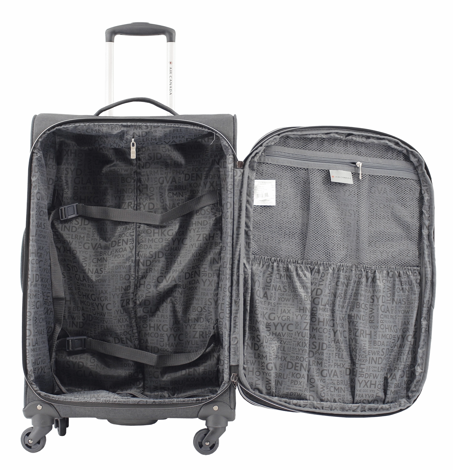 Air Canada 3-Piece Expandable Spinner Luggage Set