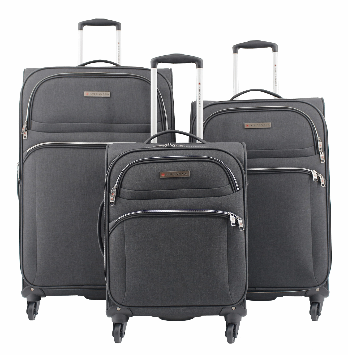 Air Canada 3-Piece Expandable Spinner Luggage Set