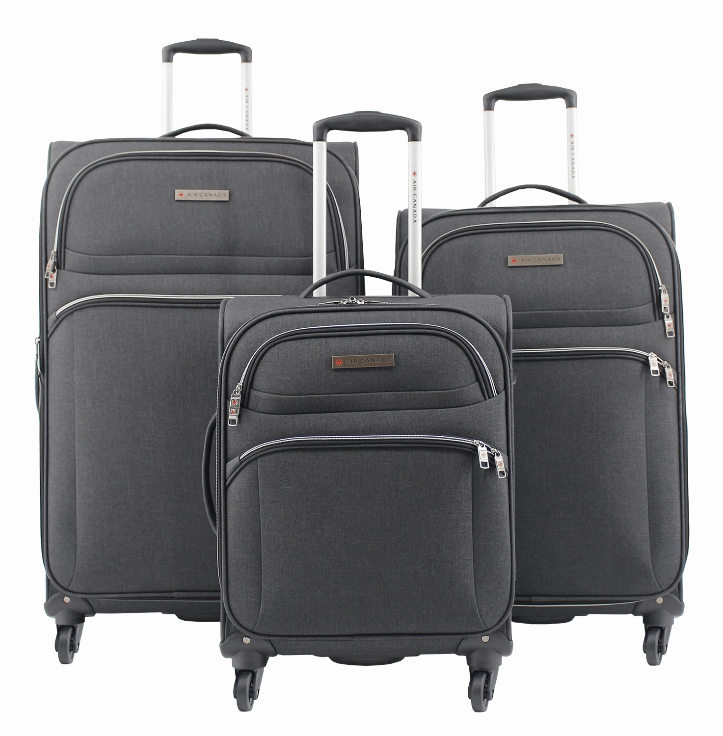 Air Canada 3-Piece Expandable Spinner Luggage Set