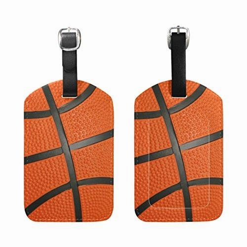 Alaza Sport Basketball Luggage Tag For Baggage Suitcase Bag Leather 1 Piece
