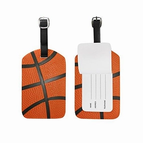 Alaza Sport Basketball Luggage Tag For Baggage Suitcase Bag Leather 1 Piece