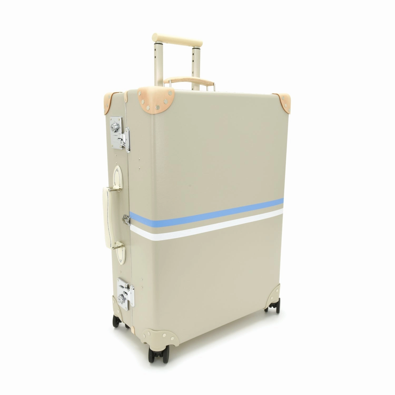 Albion  Large Check-In - 4 Wheels | Stone/Natural/Chrome