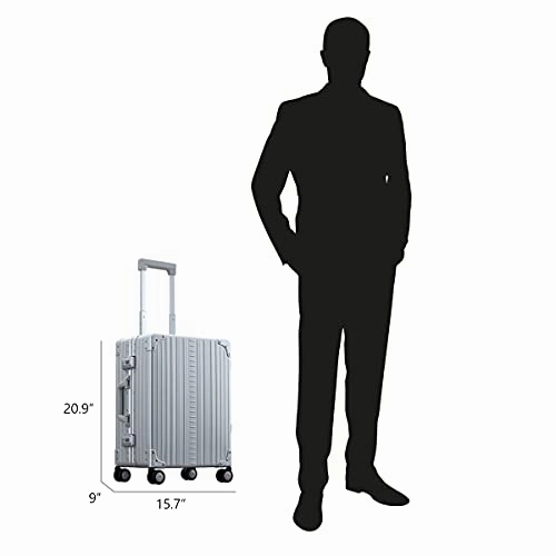 ALEON 21" Aluminum Carry-On Hardside Luggage