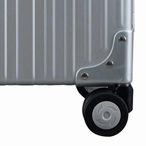 Aleon 21" Carry-On Aluminum Hardside Luggage (Platinum) Silver