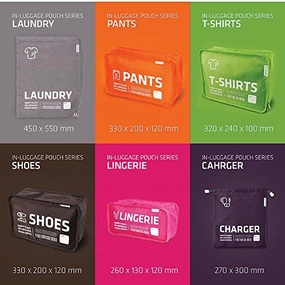 Alife Design Luggage Packing Cubes Organizers Set-B (Multi-Colors)