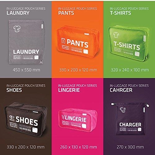 Alife Design Luggage Packing Cubes Organizers Set-B (Multi-Colors)