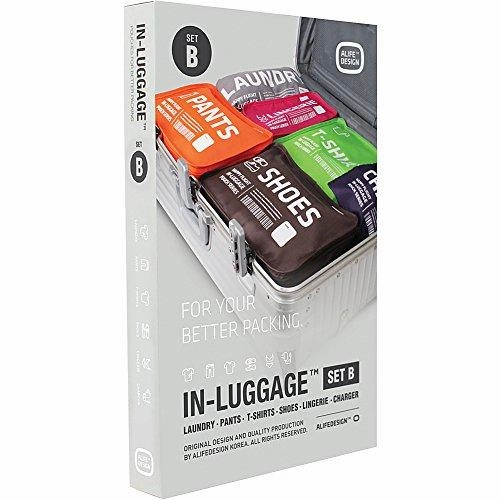 Alife Design Luggage Packing Cubes Organizers Set-B (Multi-Colors)