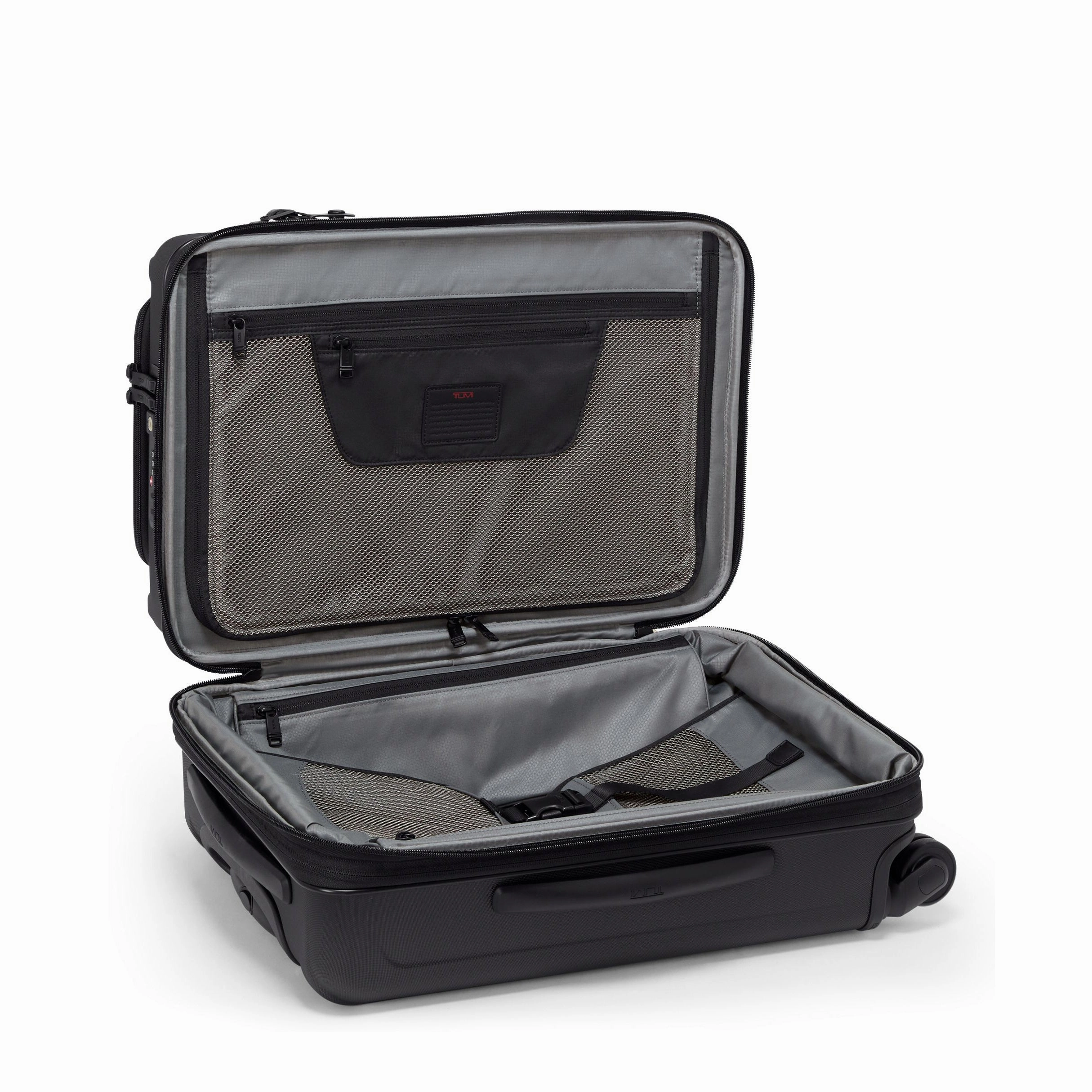 Alpha Hybrid collection International exp 4 wheeled carry on // Black