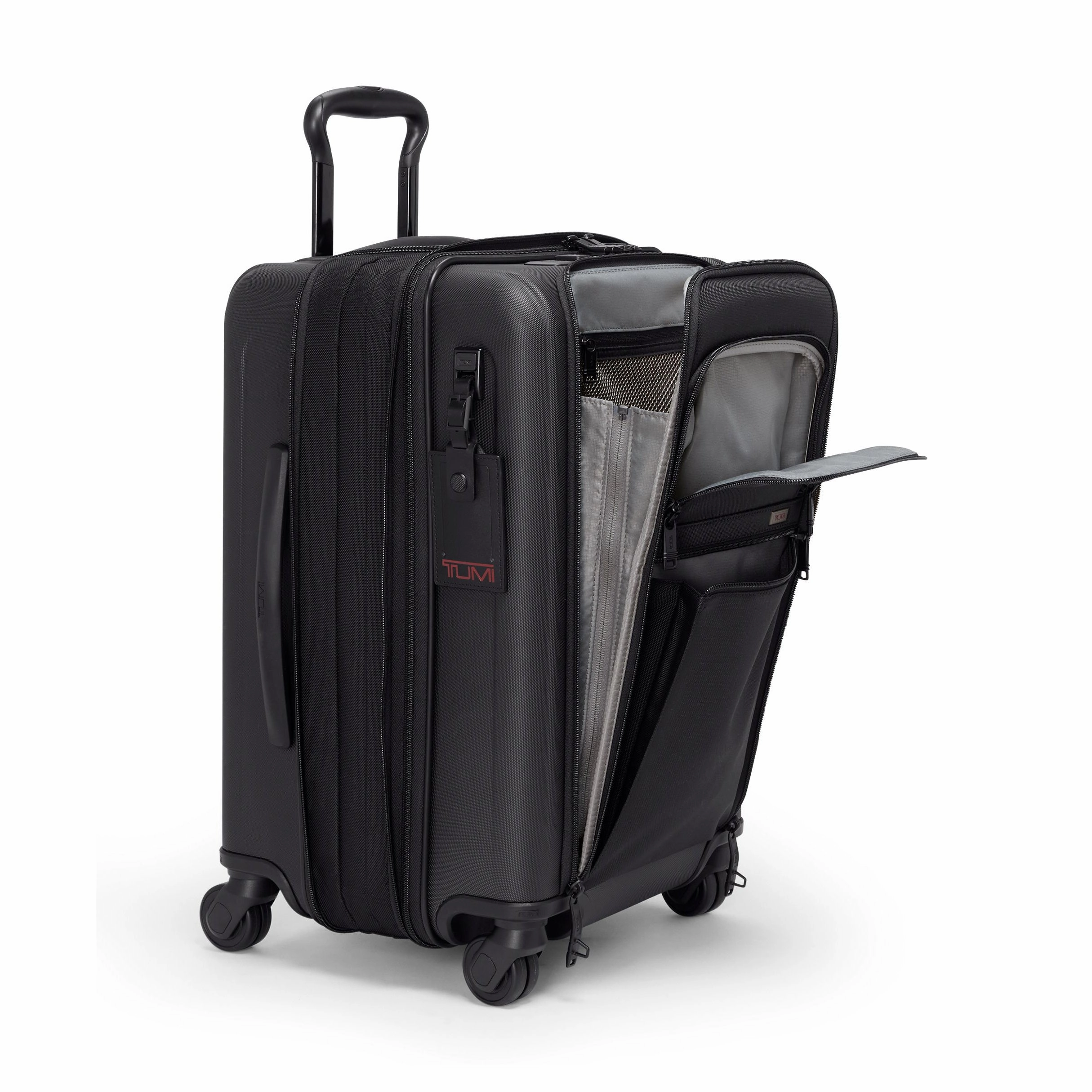 Alpha Hybrid collection International exp 4 wheeled carry on // Black