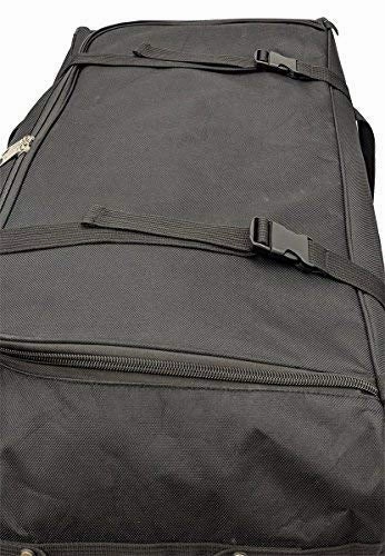 Amaro 36in Rolling Duffel Bag With Wheels | Travel Duffle Luggage Bag | Lightweight Rolling Bag L | Retractable Pull Handle (Black)