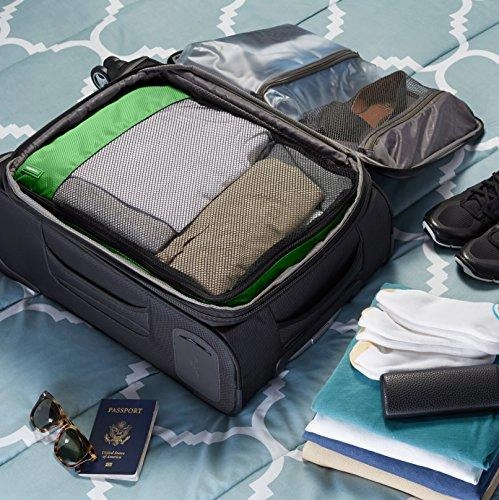 Amazonbasics 4-Piece Packing Cube Set - Large, Green