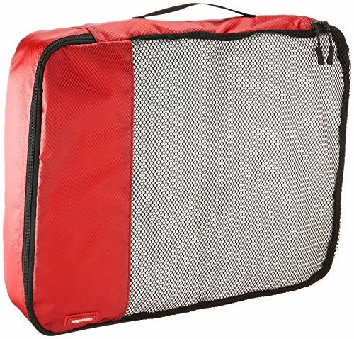 Amazonbasics 4-Piece Packing Cube Set - Large, Red