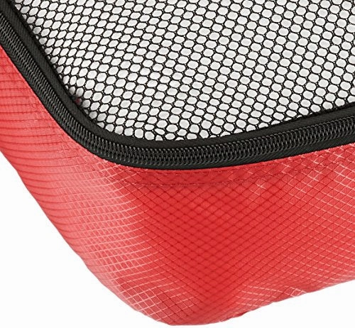 Amazonbasics 4-Piece Packing Cube Set - Large, Red