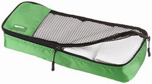 Amazonbasics 4-Piece Packing Cube Set - Slim, Green