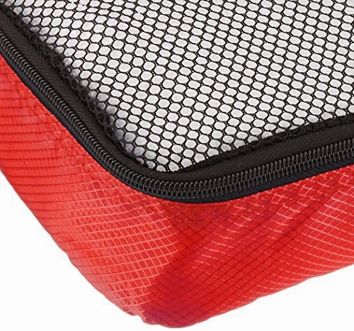 Amazonbasics 4-Piece Packing Cube Set - Slim, Red