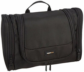 Amazonbasics Hanging Toiletry Kit, Black