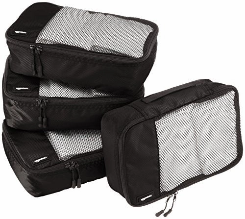 Amazonbasics Small  Packing Cubes - 4 Piece Set, Black