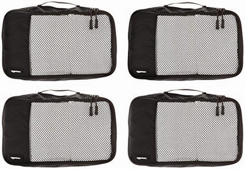 Amazonbasics Small  Packing Cubes - 4 Piece Set, Black